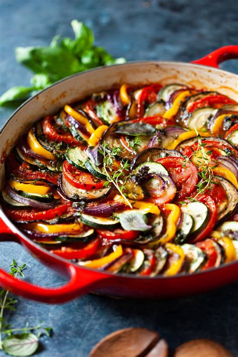 Homemade Classic French Ratatouille - Vibrant plate