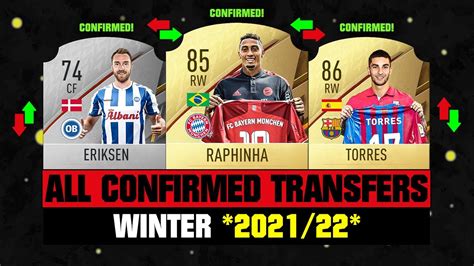 ALL CONFIRMED TRANSFERS NEWS WINTER 2022 - Football! 😱 ft Raphinha ...