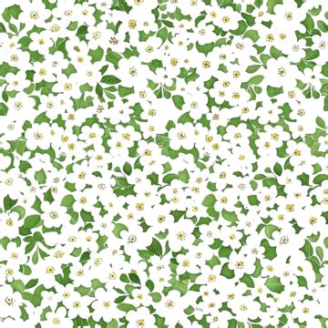 Seamless Pattern With Small White Flowers Vector Graphics, Abstract, Art, Background PNG ...