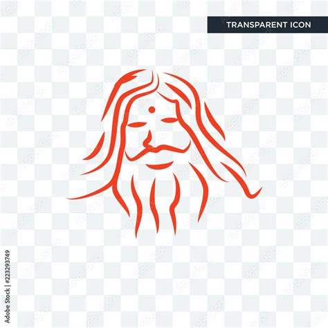 patanjali vector icon isolated on transparent background, patanjali ...