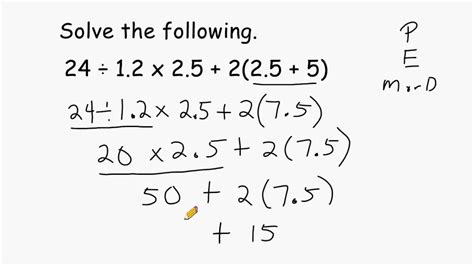 Solving Problems Using Order Of Operations