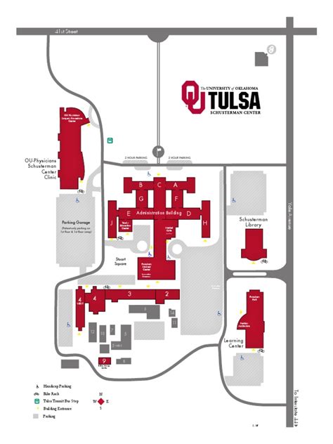 Ou Tulsa Campus Map | PDF | Salle de classe | Université de l'Oklahoma