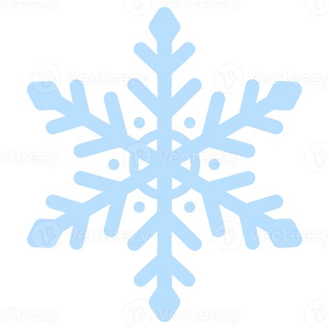 Blue snowflake illustration 13167722 PNG