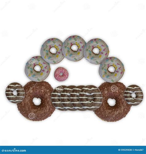 Donuts car stock photo. Image of cake, isolated, sweet - 59539438