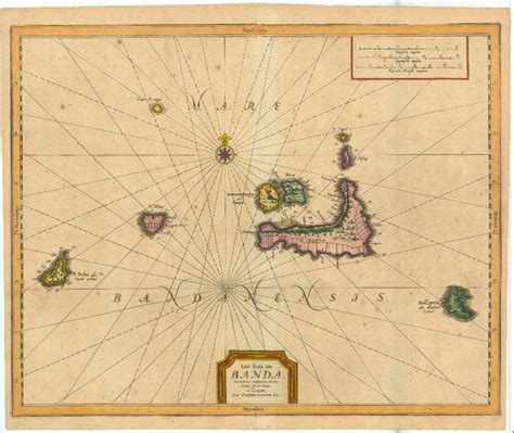 Map of Banda Neira Islands, Maluku. Les Iles de Banda | Antique maps ...