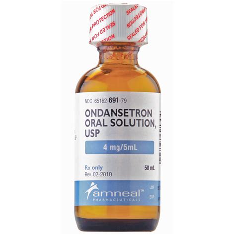 Ondansetron Oral Solution 50mL Strawberry Flavor 4 mg/5mL (Zofran) (Rx ...