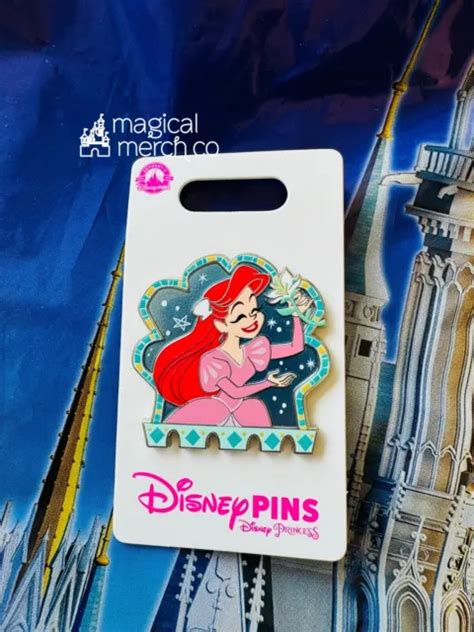 2024 DISNEY PARKS The Little Mermaid Princess Ariel Pink Dress OE Pin ...