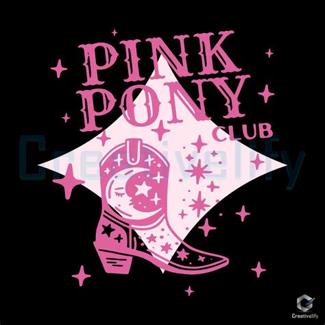 Pink Pony Club Chappell Roan Cowgirl Boots SVG - CreativeLify