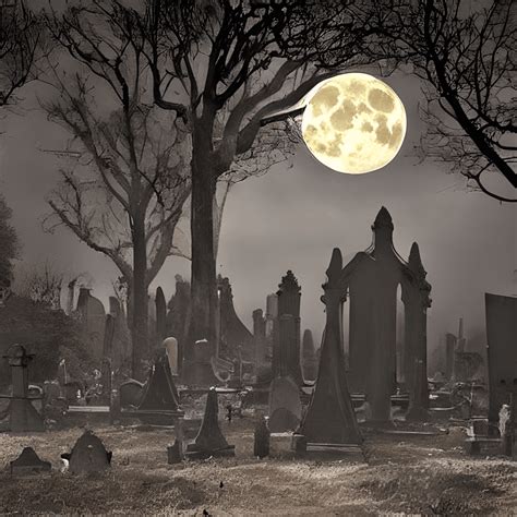 Gothic Graveyard · Creative Fabrica