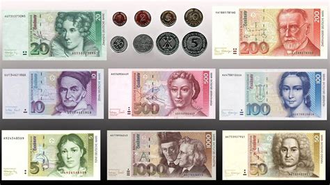 German Mark Banknotes and Coins (Deutsche Mark banknoten und münzen) - YouTube