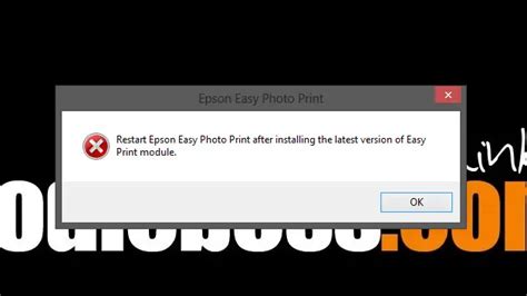 Epson Easy Photo Print is asking for latest version of module - Techyv.com