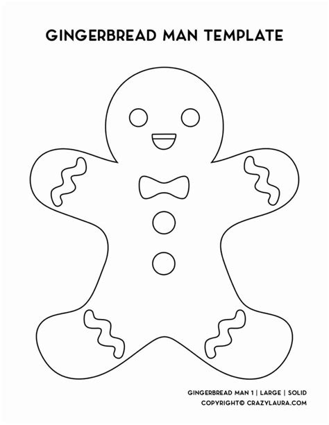 Free Gingerbread Man Template & Coloring Pages For 2022 | Christmas printables free kids ...