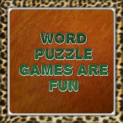 Free Word Puzzle Games - HubPages