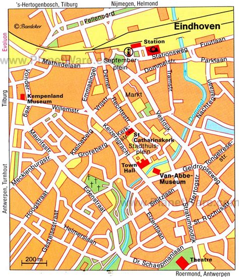 Eindhoven Map - Tourist Attractions | Eindhoven, Tourist attraction, Tourist