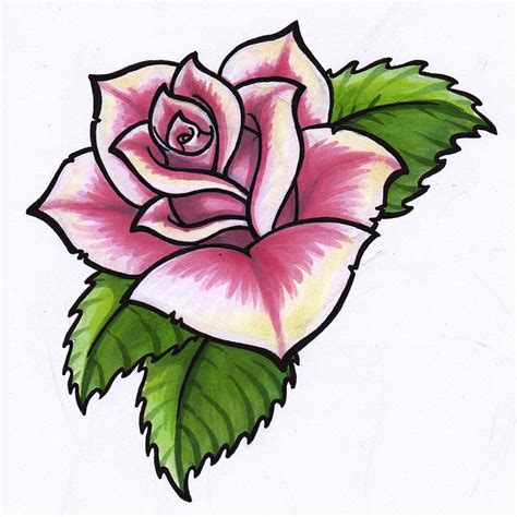 hoontoidly: Simple Pink Rose Drawing Images