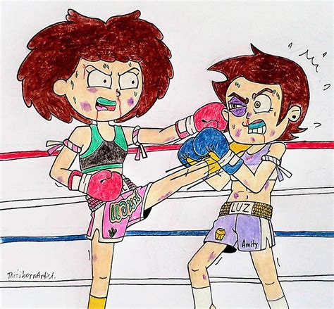 Muay Thai match : Anne Boonchuy vs Luz Noceda. by ct1443ae on DeviantArt