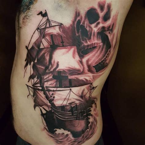 50 Amazing Ship Tattoos You Won't Believe Are Real - TattooBlend