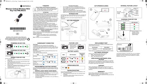 Motorola Solutions 99FT7014 Part 15 Transmitter User Manual 68012007013 ...