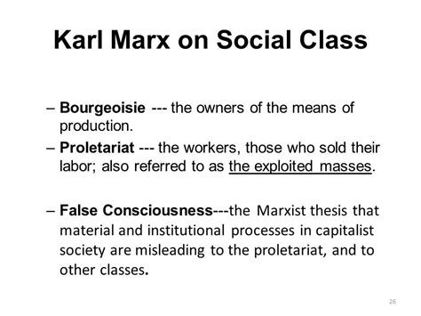 Sociological Theories of Karl Marx