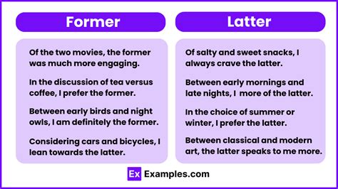 Former vs Latter - Examples, Differences, Usage