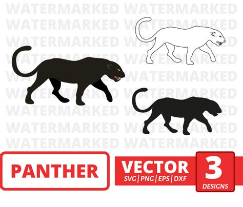 Panther SVG bundle vector for instant download - Svg Ocean — svgocean