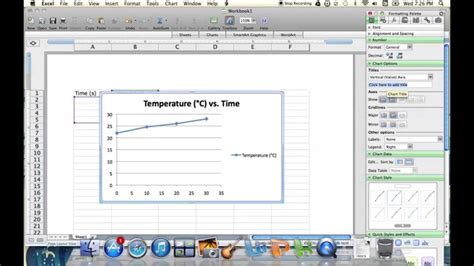 Plotting Temperature vs. Time Graph Using Excel - YouTube