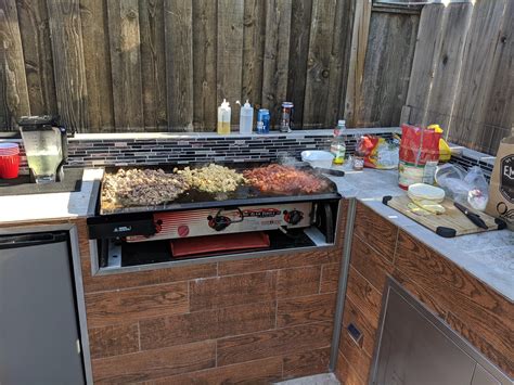 DIY Outdoor BBQ Using Camp Chef Grill | Outdoor kitchen, Diy outdoor kitchen, Outdoor bbq kitchen