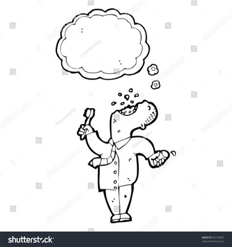 Cartoon Man Gargling Mouthwash Stock Vector Illustration 82214662 ...