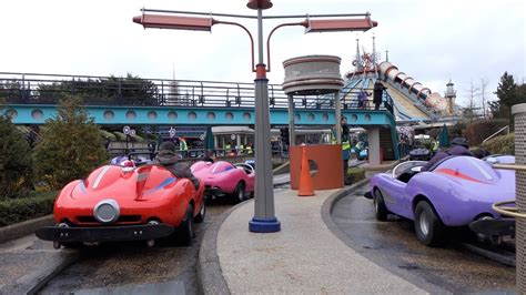 Autopia onride in Discoveryland at Disneyland Paris - YouTube