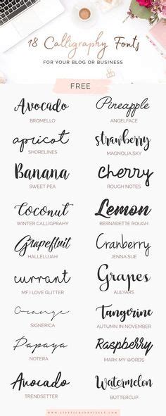 18 free calligraphy fonts for your blog or business (personal use only) Logo Design, Vector ...