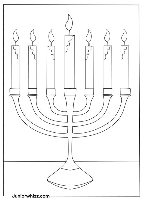 Free Menorah Coloring Pages (13 Printable PDFs)