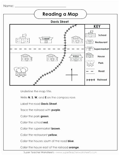 Scale On A Map Worksheets