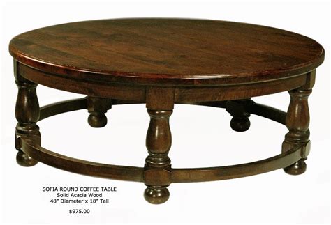 Large Round Old World Coffee Table | Coffee table, Living room furniture tables, Tuscan style ...