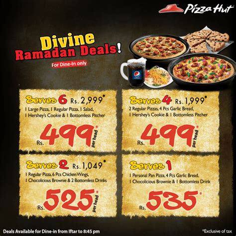 Deals in Pakistan » Pizza Hut Iftar Deals