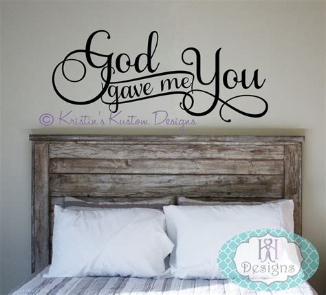 God Gave Me You Vinyl Wall Decal - Etsy