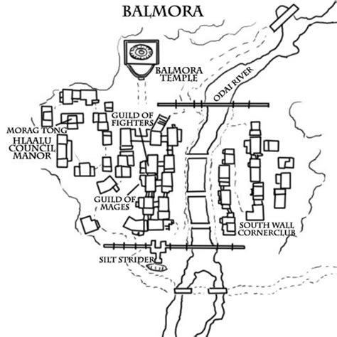 Books of Vvardenfell: Map – Balmora City Map in 2021 | Elder scrolls morrowind, Elder scrolls ...