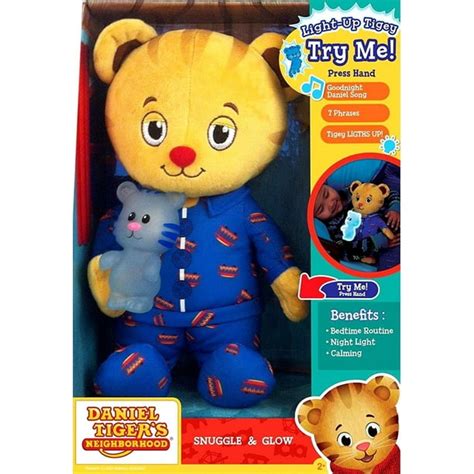 Daniel Tiger's Neighborhood Snuggle & Glow Daniel Tiger Plush with ...