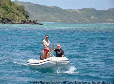 Snorkeling in Fiji along the coral reefs