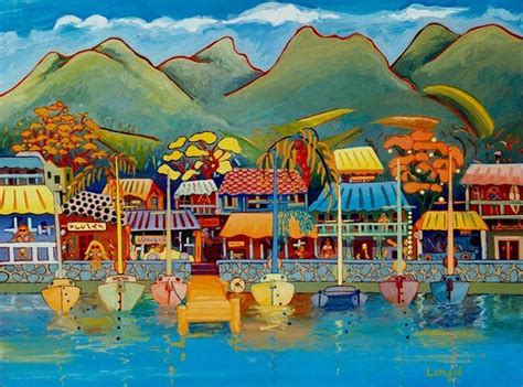 Lahaina 3 - I have this one!! Hawaii Art, Blue Hawaii, Caribbean Art, Art Corner, Lahaina ...