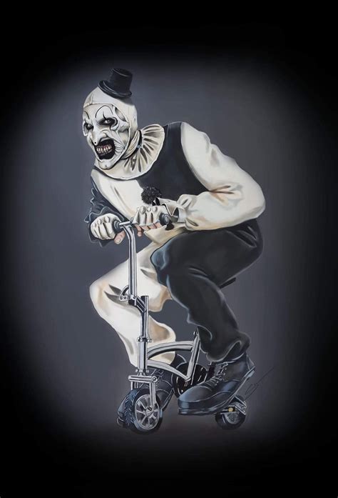 Awesome Art the Clown artwork by Steve McGinnis. 😱 | Clown horror movie, Horror movie art, Clown ...