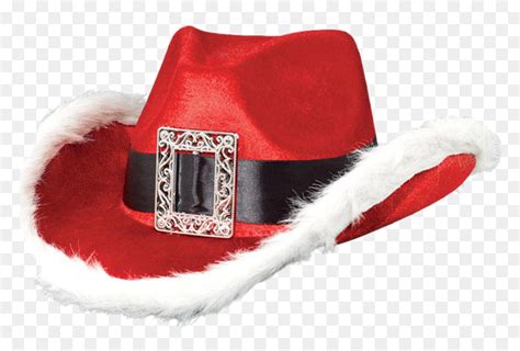 #santa Cowboy Hat - Christmas Cowboy Hat, HD Png Download - vhv