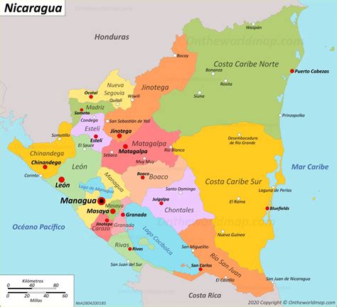 enlace Temprano Juventud mapa de nicaragua completo Sierra Mediador transfusión