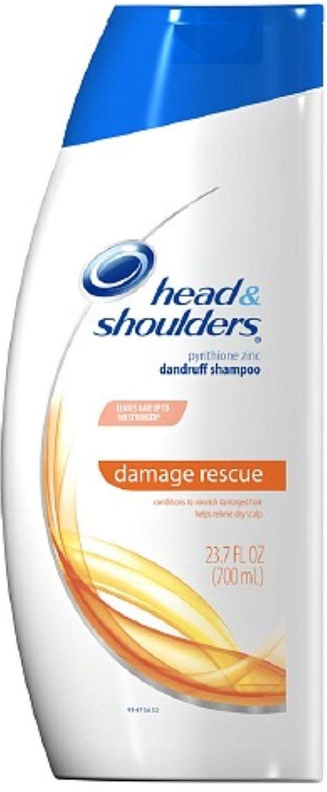 Head and Shoulders Damage Rescue Pyrithione Zinc Dandruff Shampoo 23.7 oz (Pack of 3) * Learn ...