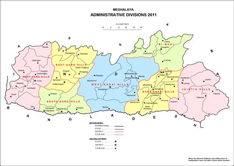 High Resolution Map of Meghalaya [HD] - BragitOff.com