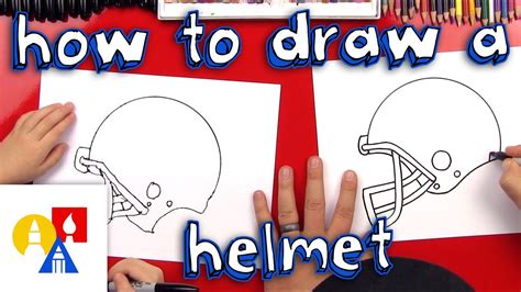 How To Draw A Football Helmet