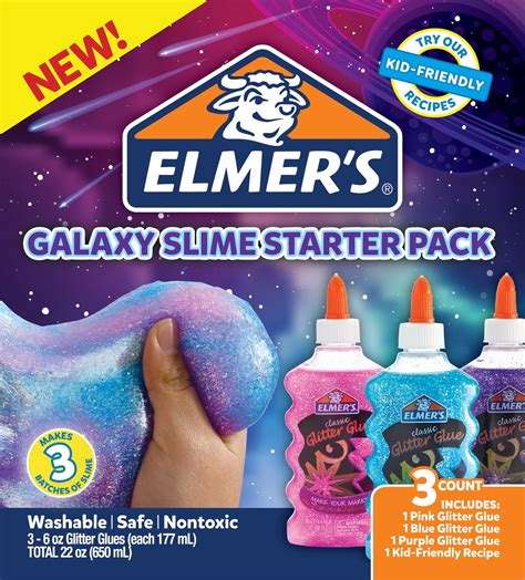 Elmer's Galaxy Glitter Glue Slime Starter Kit 26000181730 | eBay