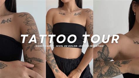 TATTOO TOUR : os enseño TODOS mis tatuajes | ¿cuánto me he gastado ...