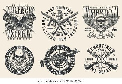 753 Eagle gun logo Images, Stock Photos & Vectors | Shutterstock