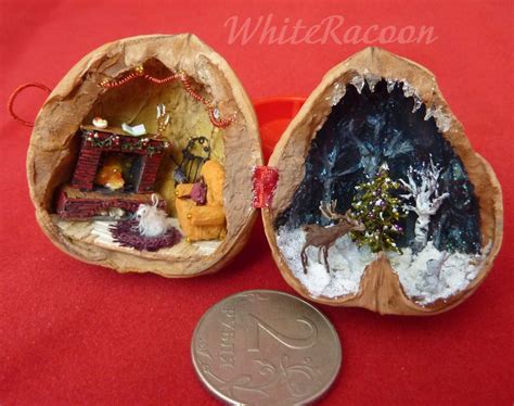 Walnut Shell Art | Miniatures | Walnut shell crafts, Walnut shell, Miniature crafts