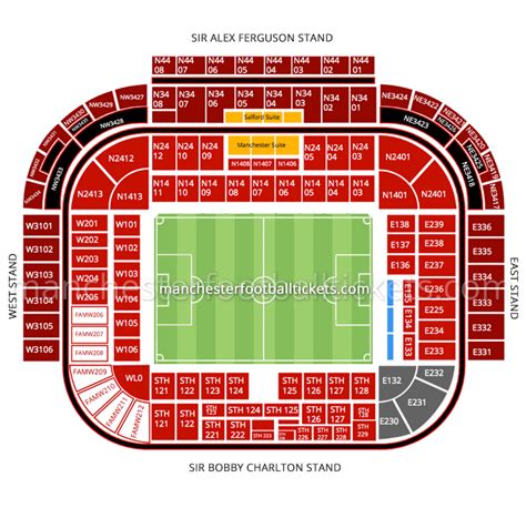 Old Trafford Stadium Seating Map